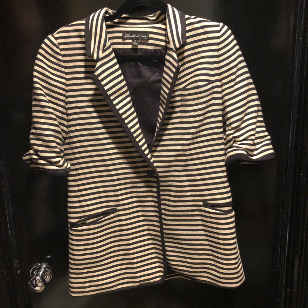 Striped Elizabeth and James Blazer
